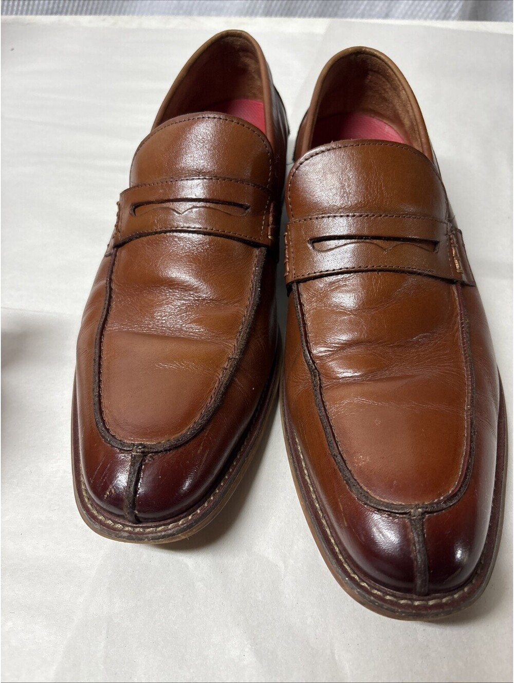 Stacy Adams Redzone Collect. Mens Size 11.5 Brown Leather SlipOn Loafers Preppy